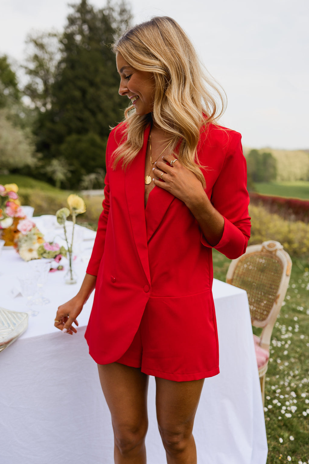 Combishort Luzy - rouge