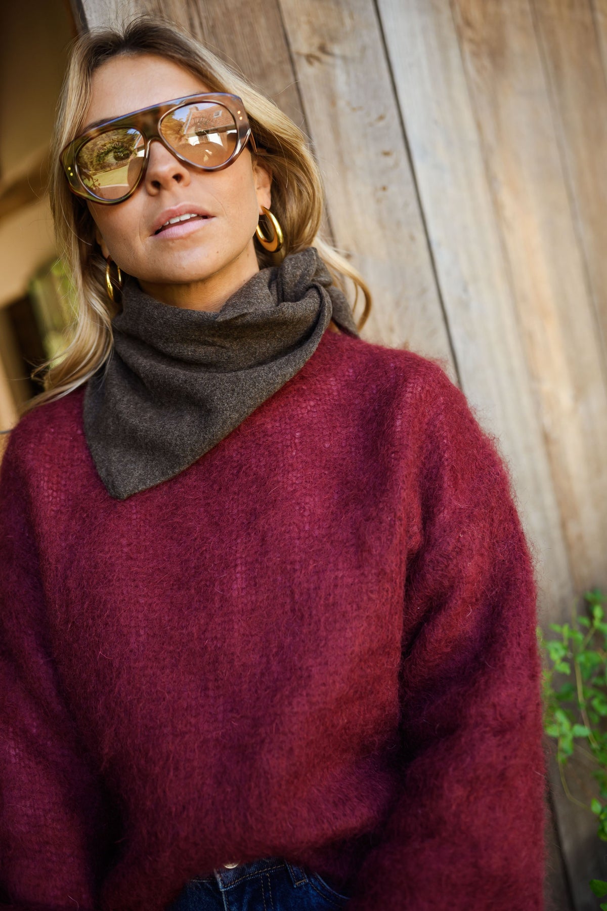 Foulard Demi - chocolat