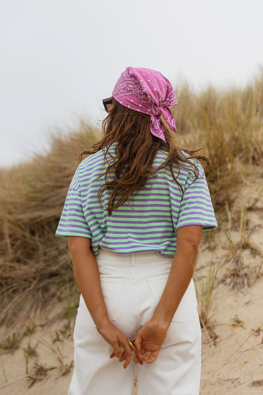 Foulard Denia - bandana rose
