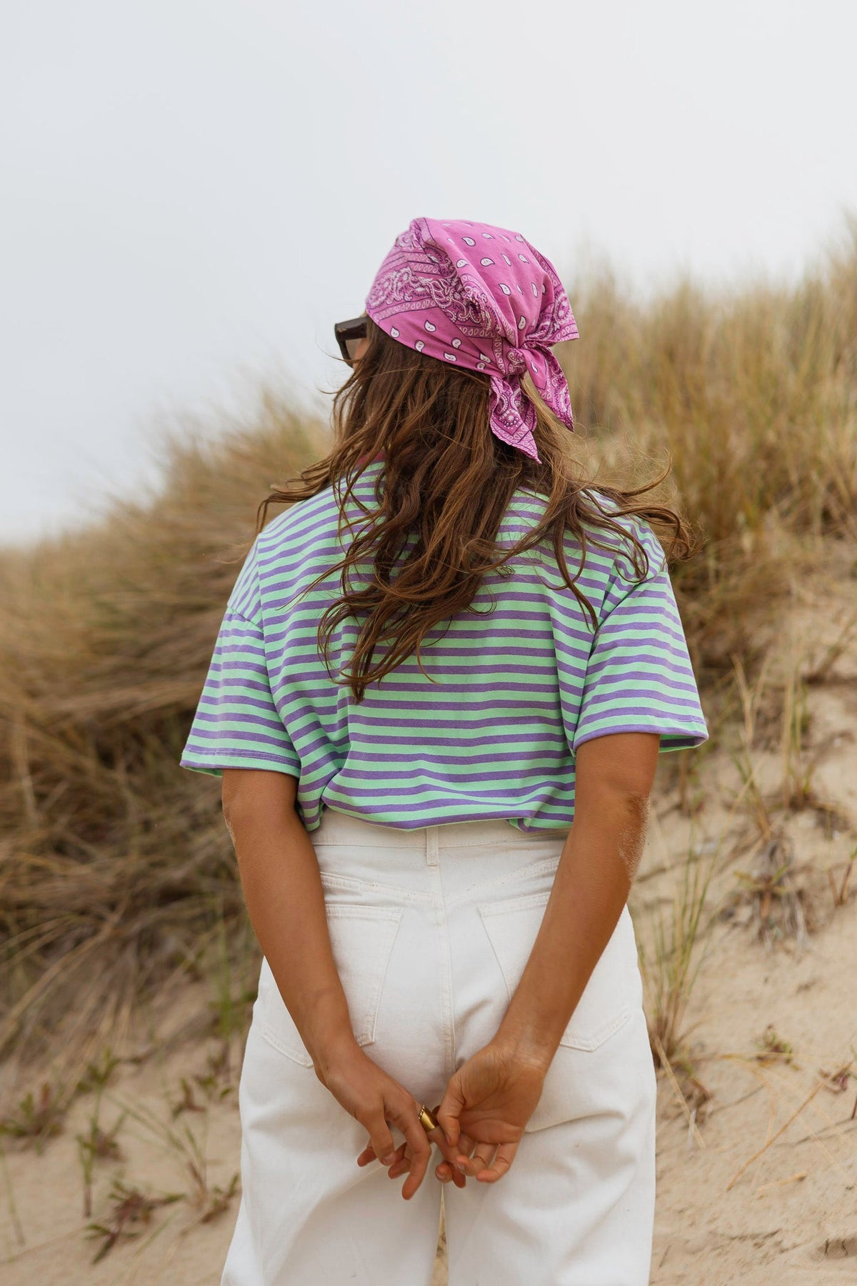 Foulard Denia - bandana rose