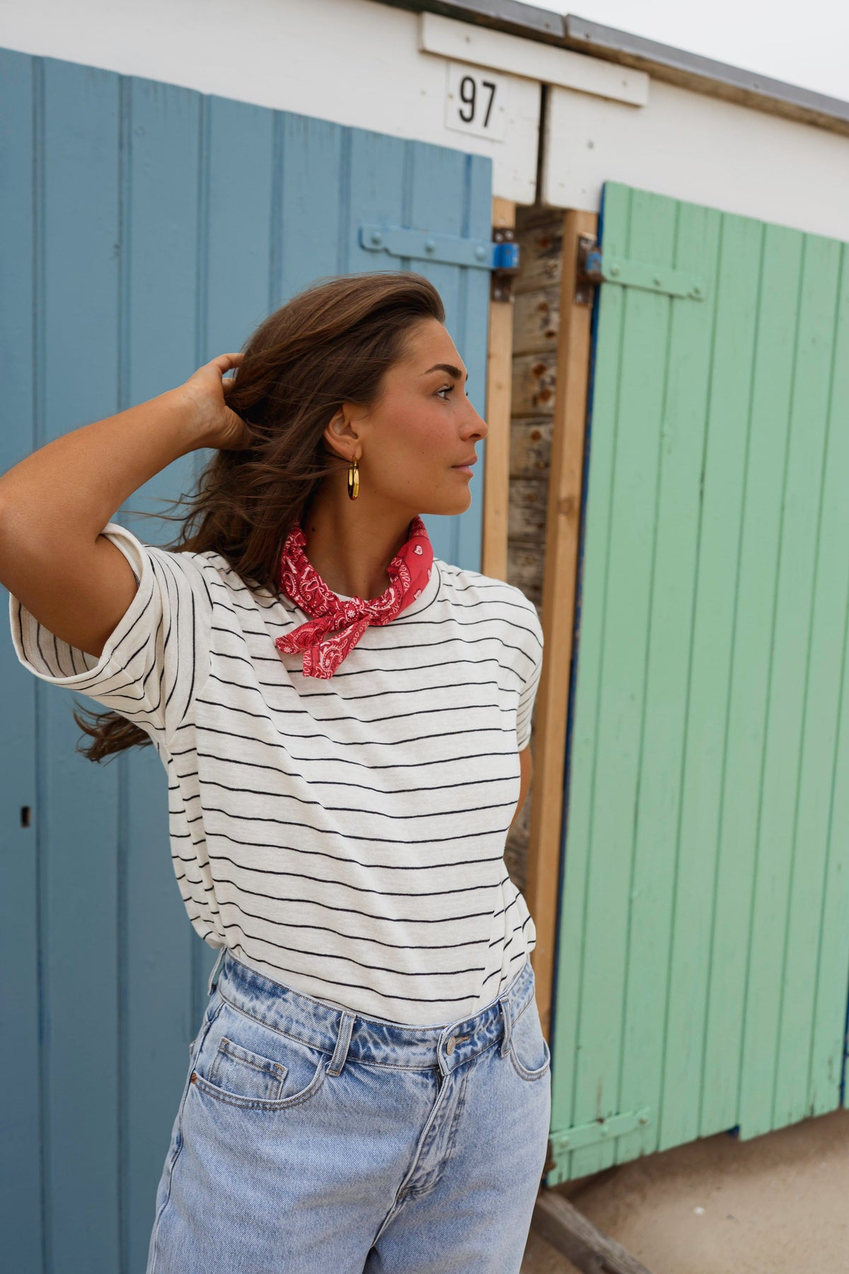 Foulard Denia - bandana rouge