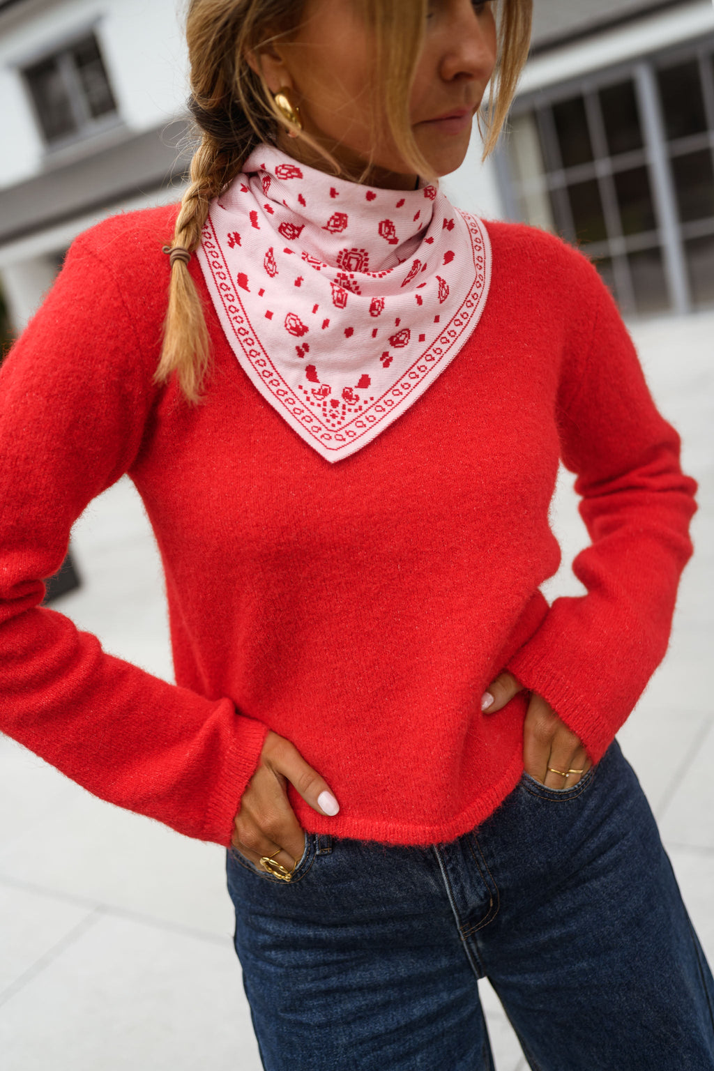 Foulard Lola - rouge