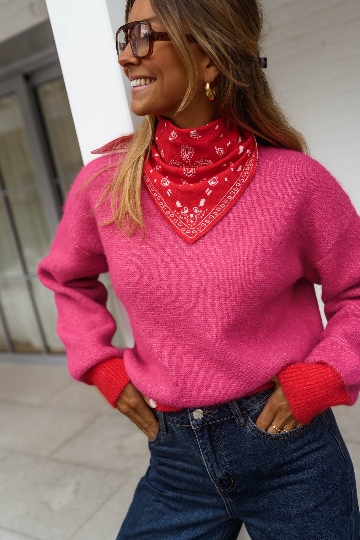Foulard Lola - rouge