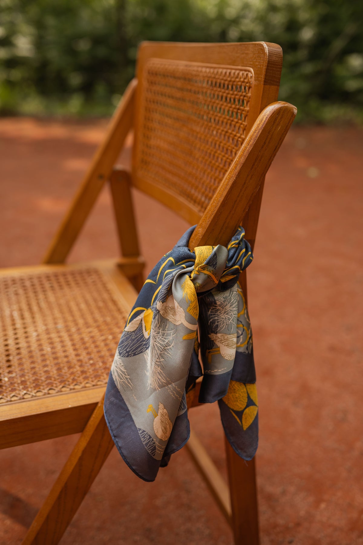 Foulard Maza - orange et bleu