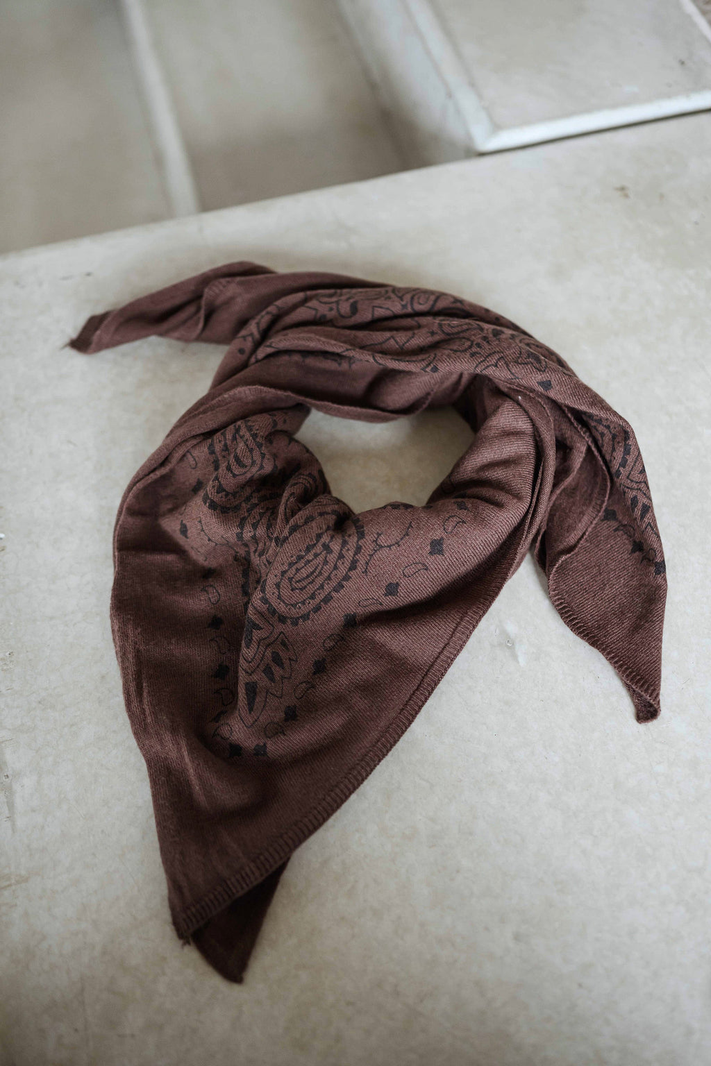 Foulard Silane - chocolat