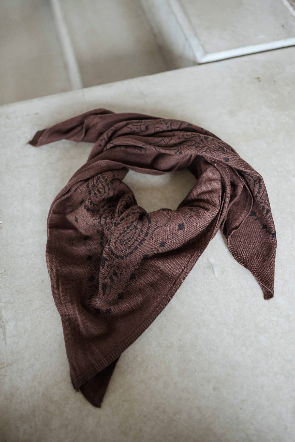 Foulard Silane - chocolat