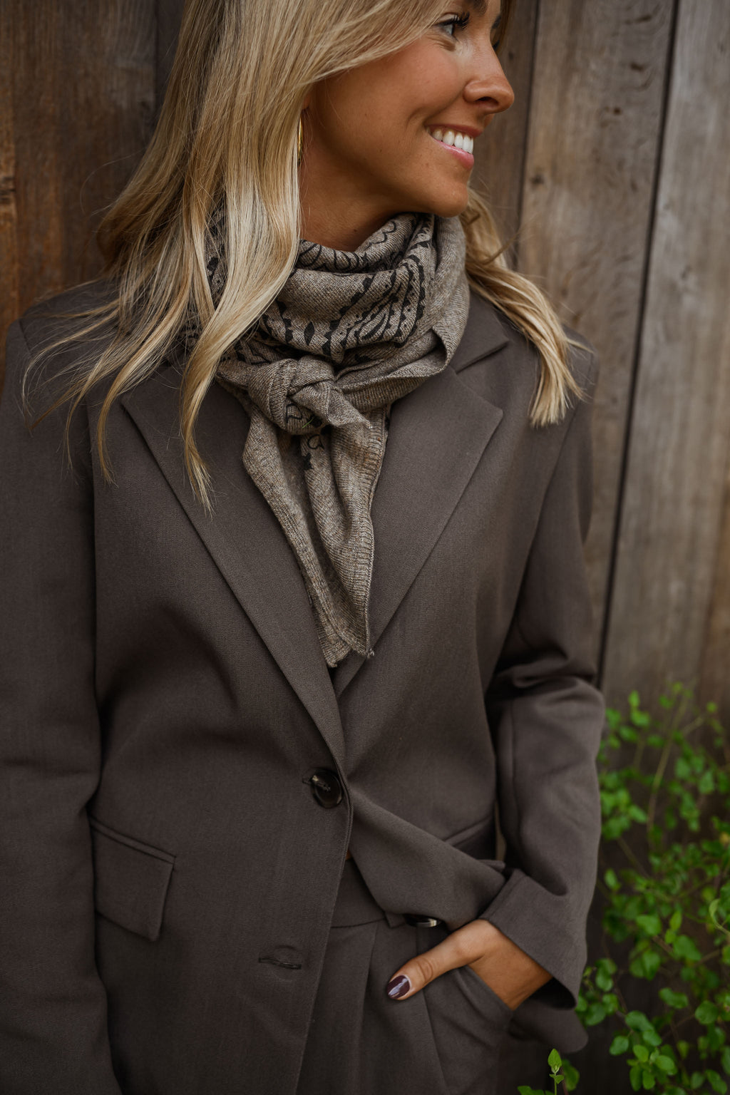 Foulard Silane - taupe