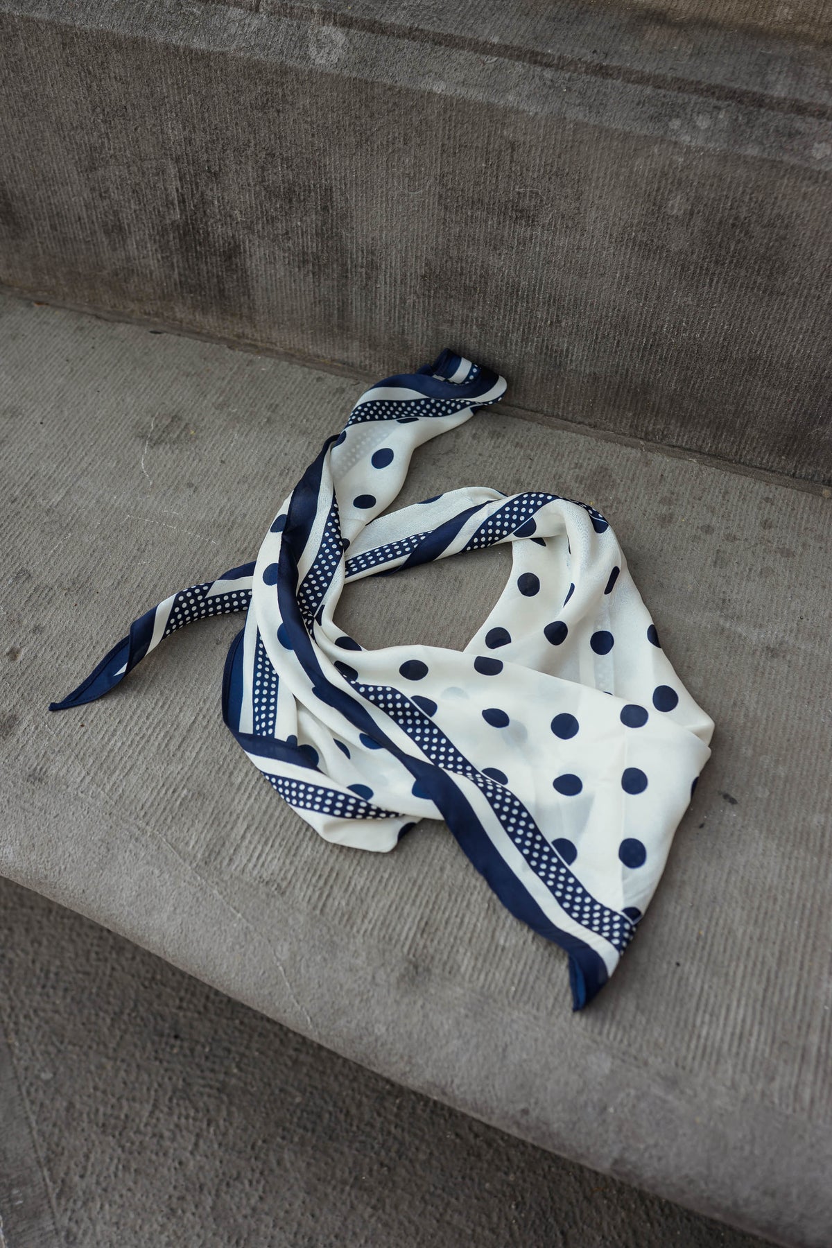 Foulard  Zefira - bleu à pois