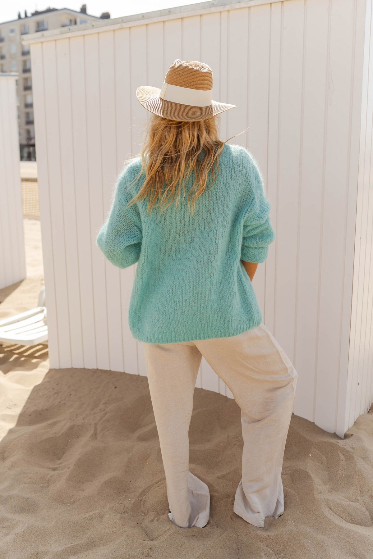 Gilet Alina - turquoise
