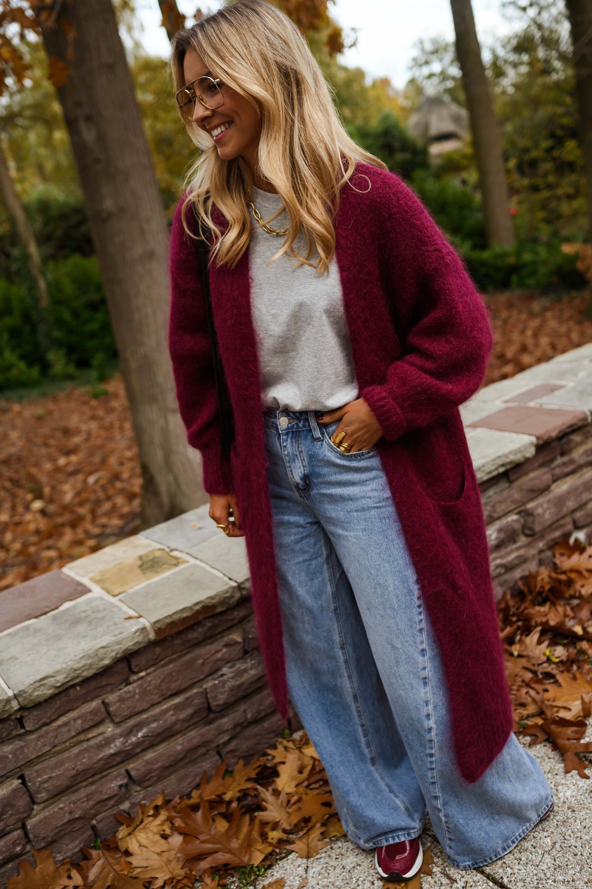 Gilet Ally - bordeaux