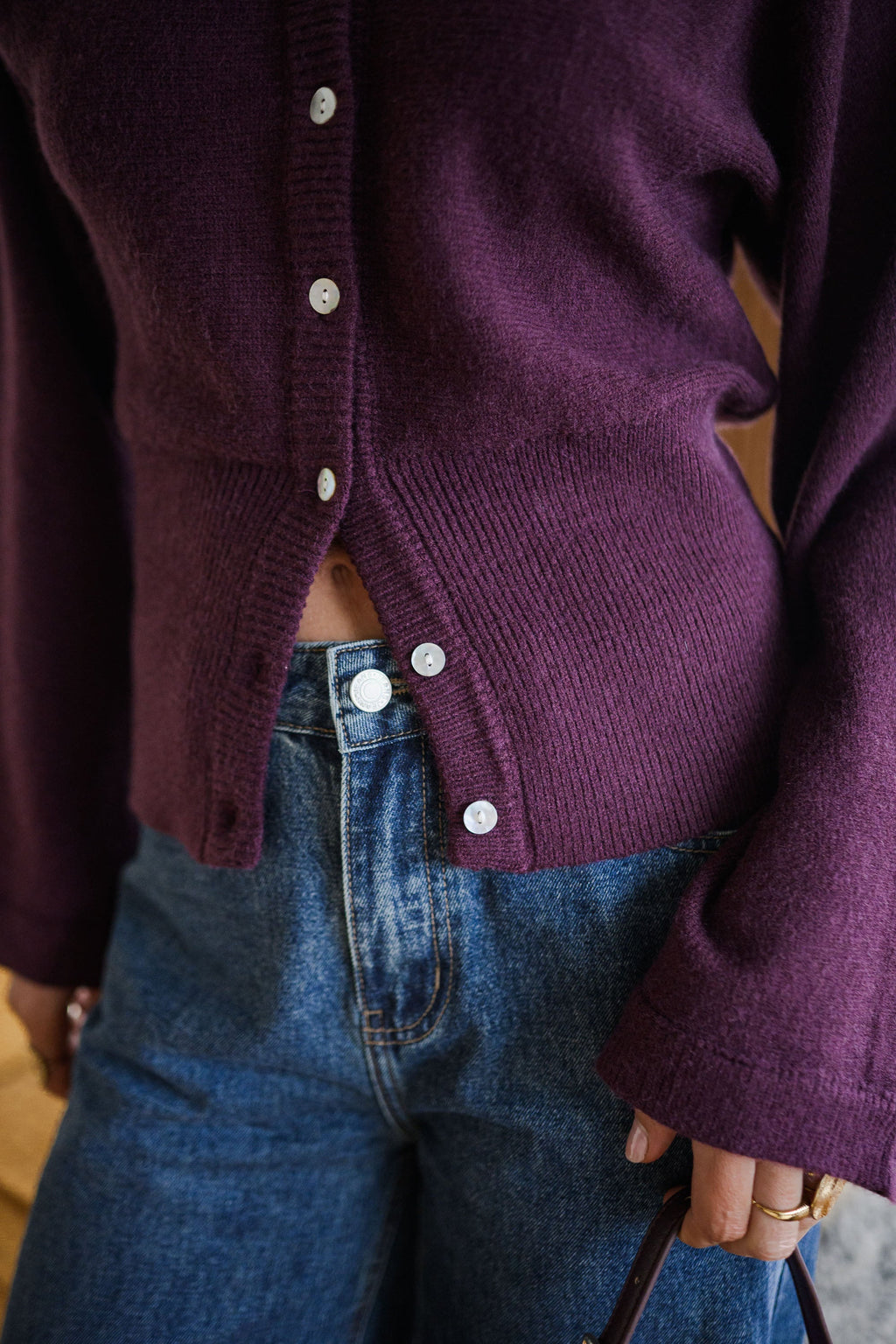 Gilet Carla - prune