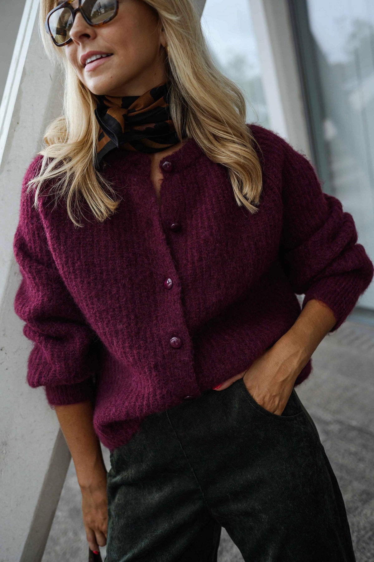 Gilet Elony - bordeaux