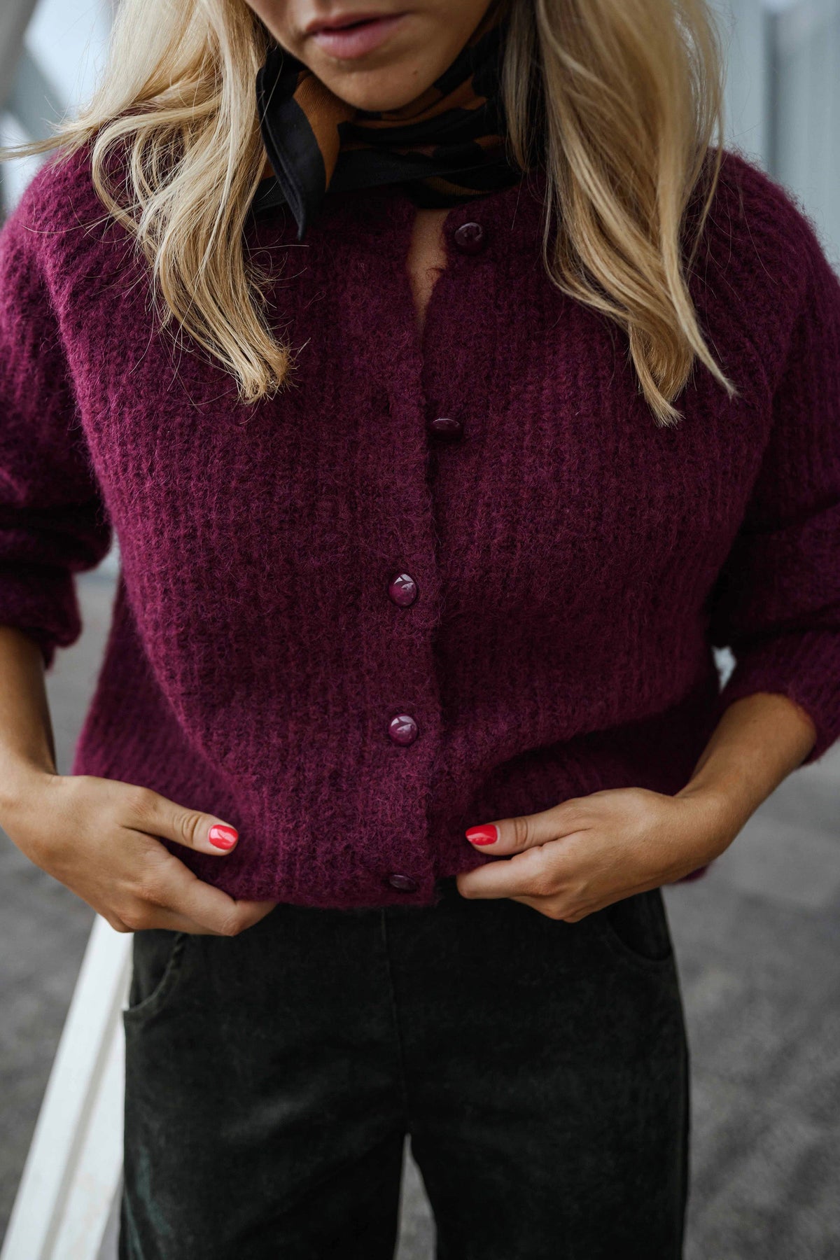 Gilet Elony - bordeaux