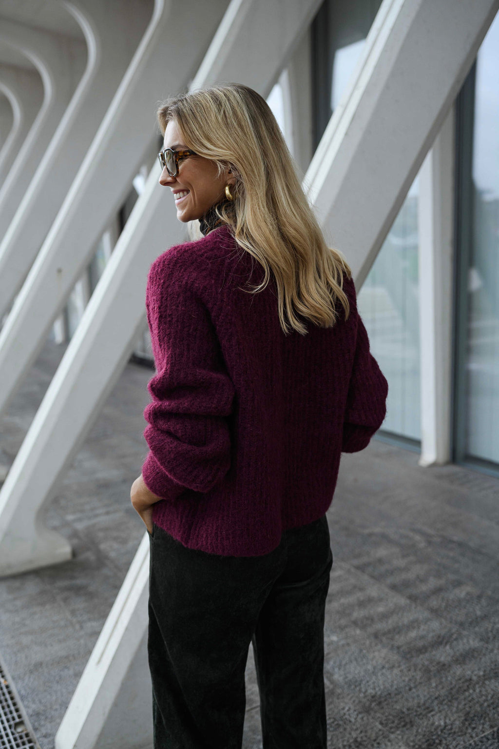 Gilet Elony - bordeaux