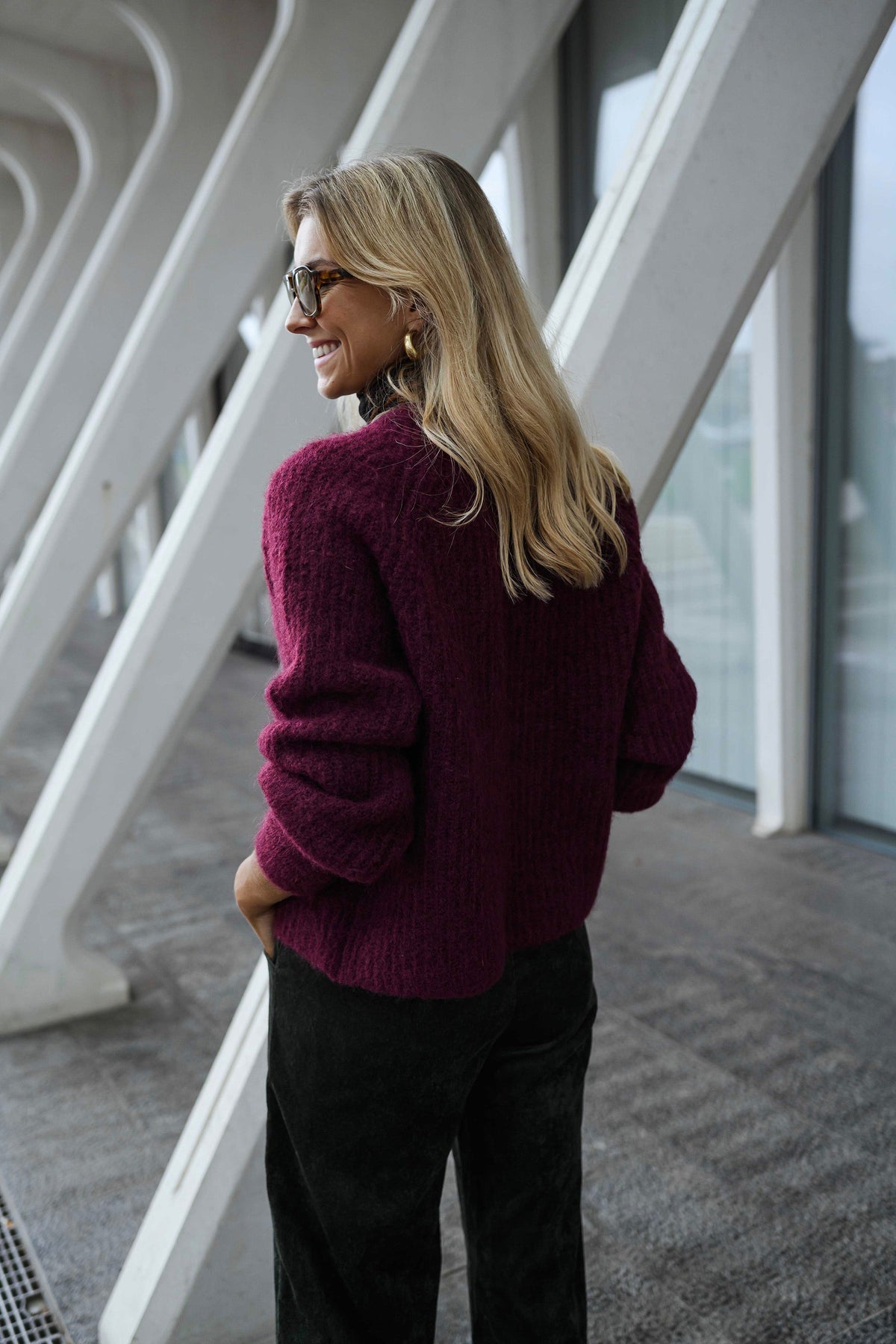 Gilet Elony - bordeaux