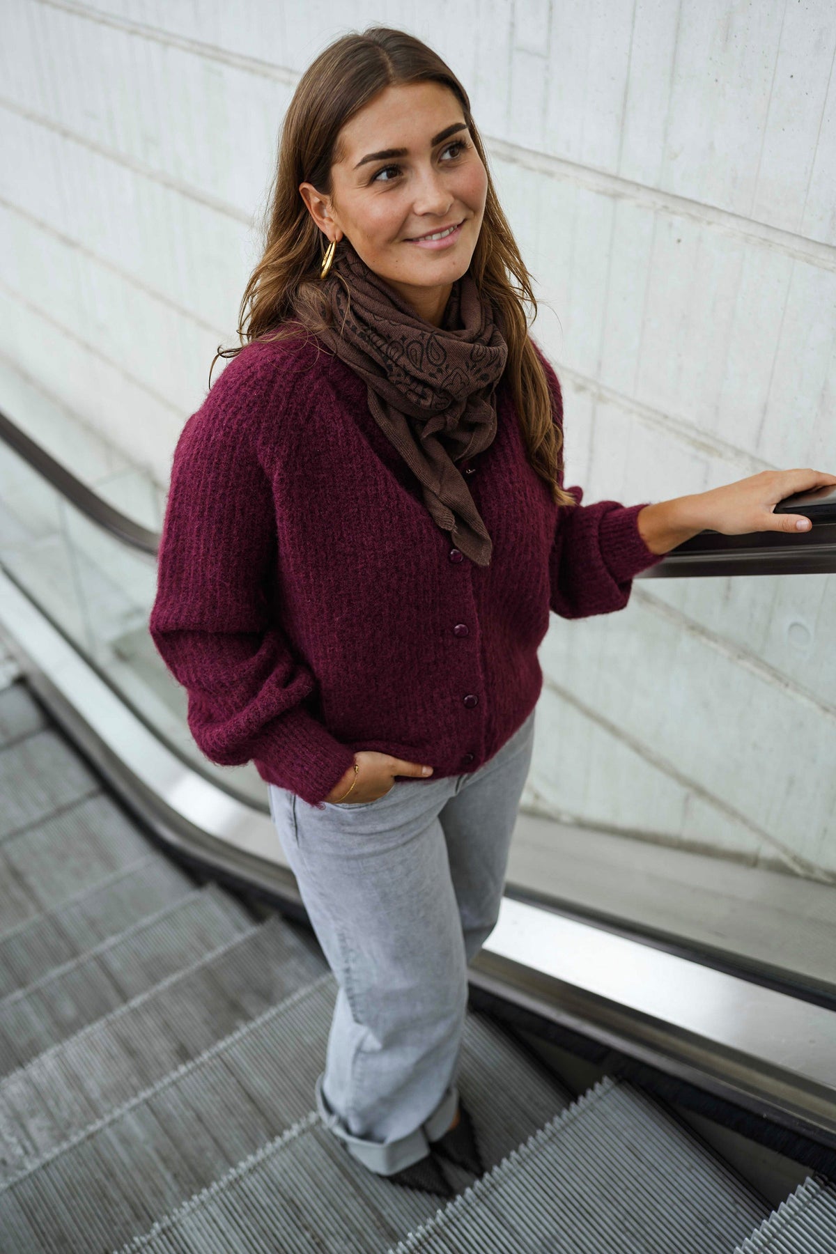 Gilet Elony - bordeaux