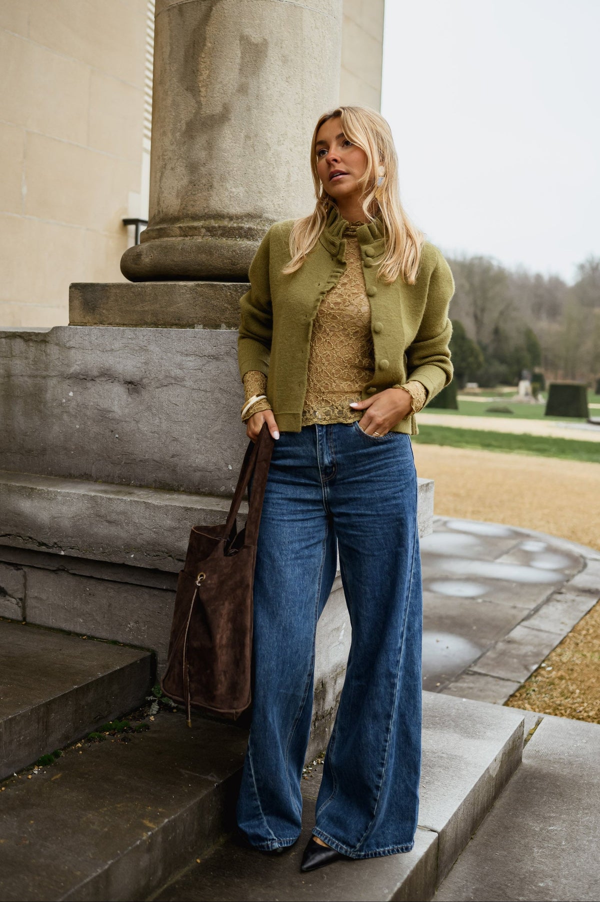 Gilet Jeanine - kaki