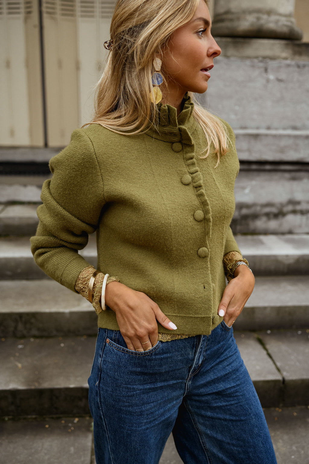 Gilet Jeanine - kaki