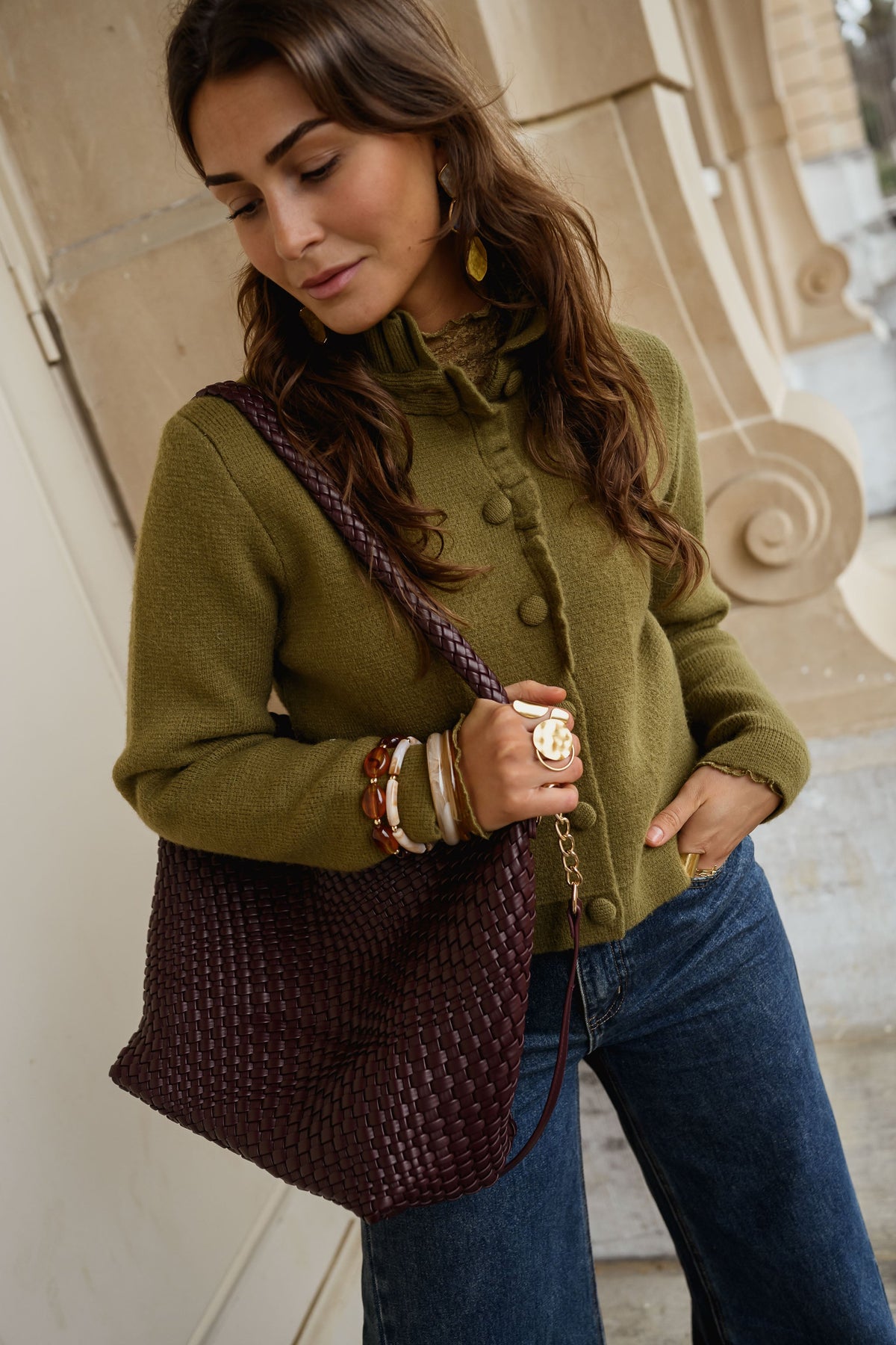 Gilet Jeanine - kaki