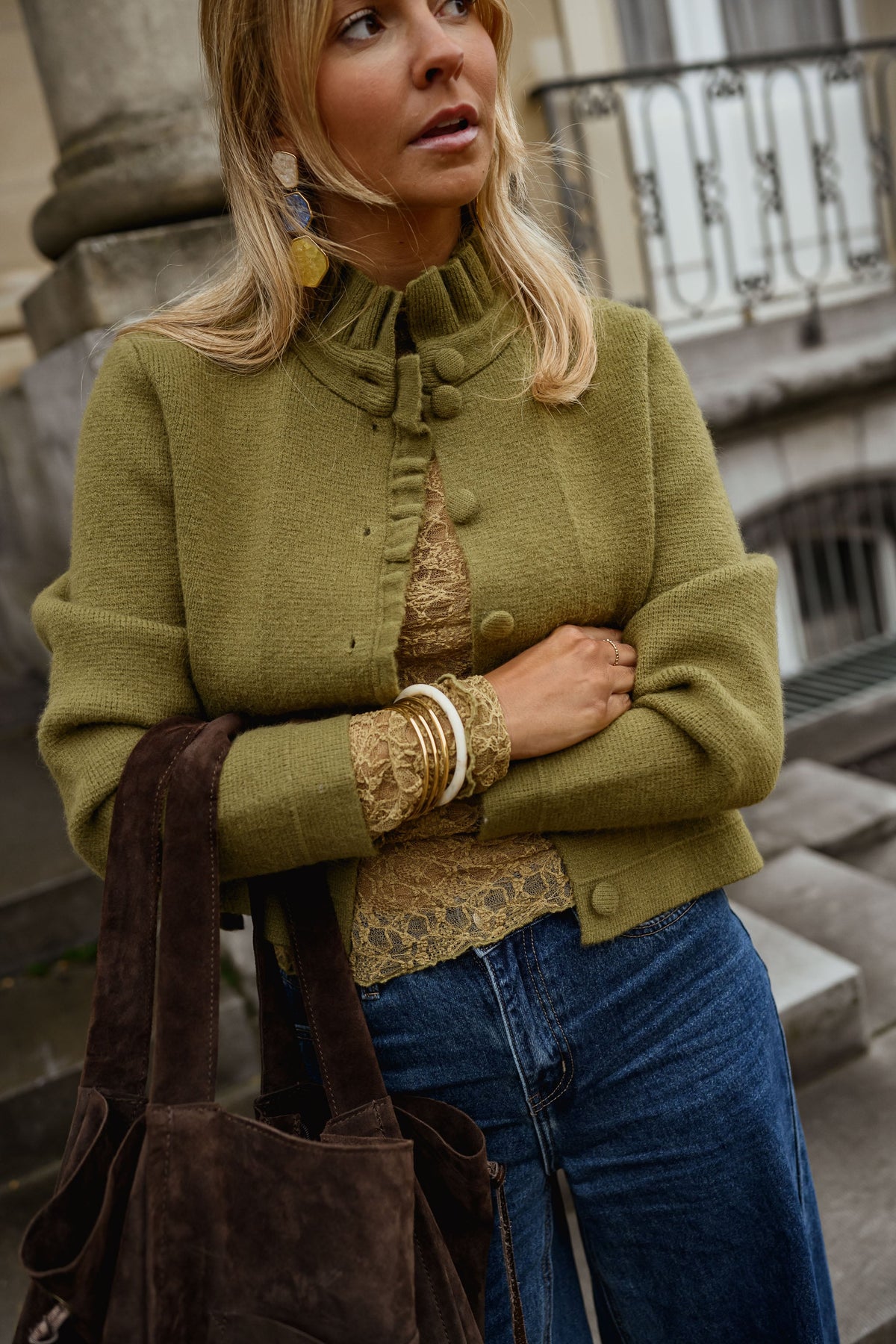 Gilet Jeanine - kaki
