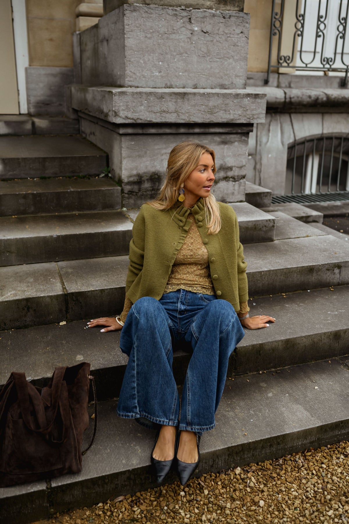 Gilet Jeanine - kaki