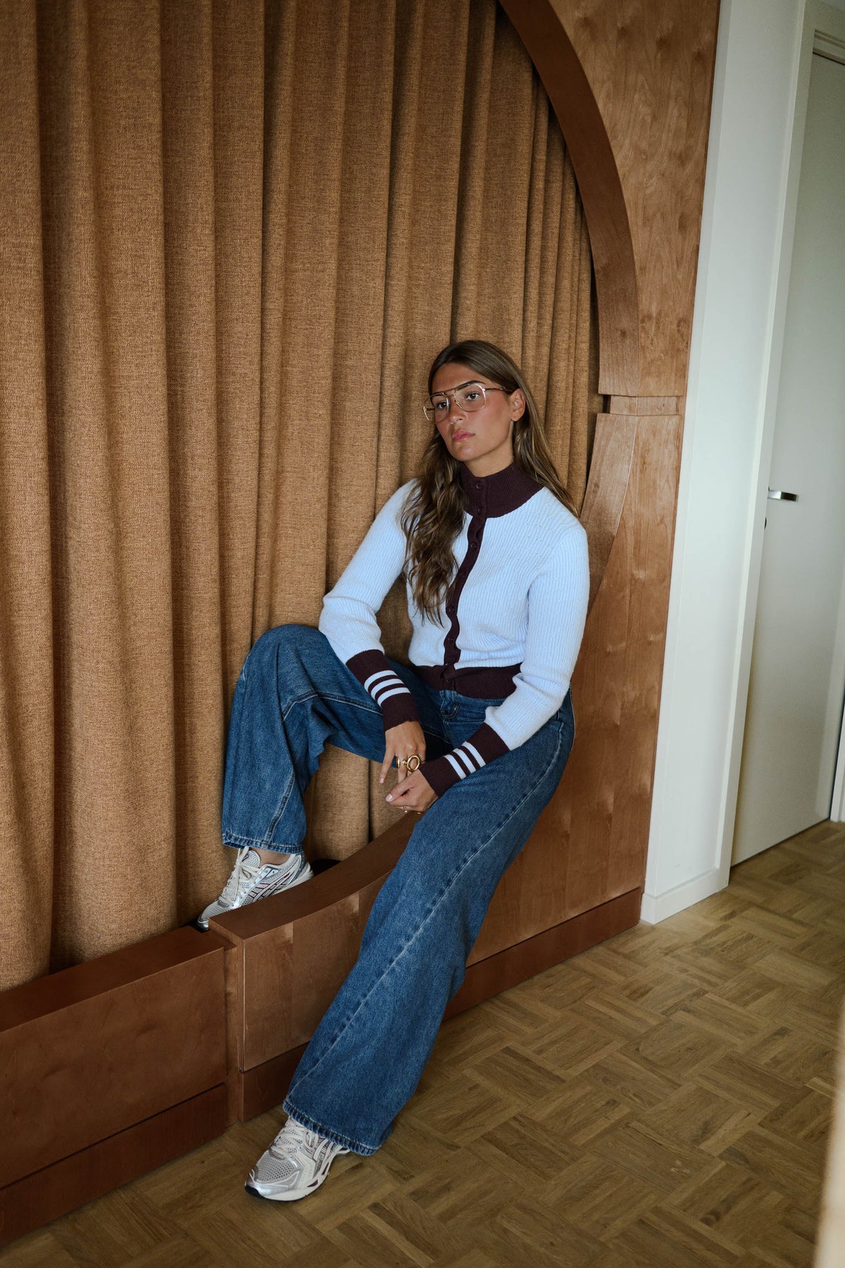 Gilet Lacey - bleu et prune