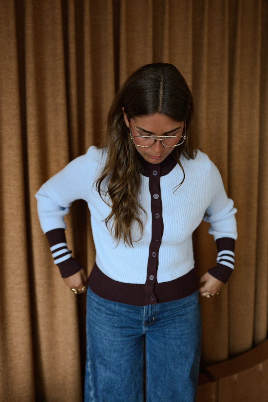 Gilet Lacey - bleu et prune