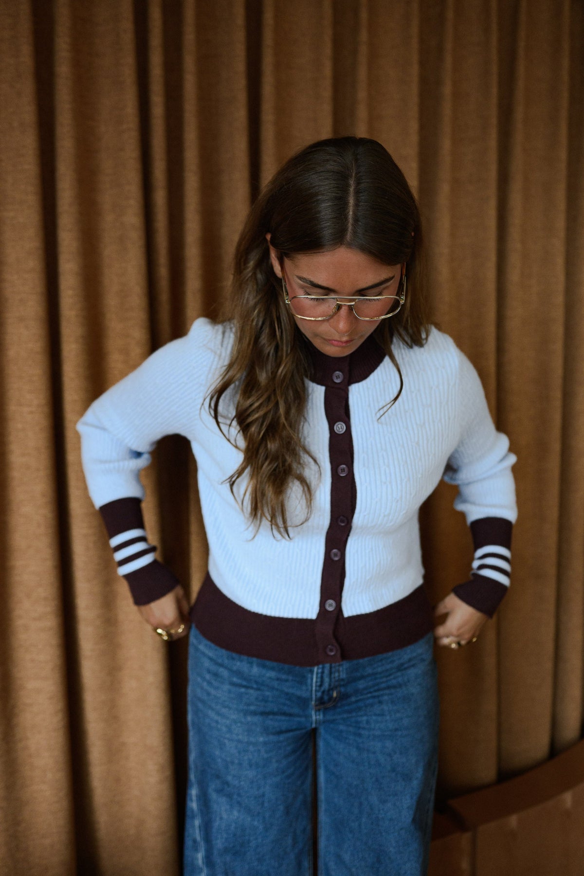Gilet Lacey - bleu et prune