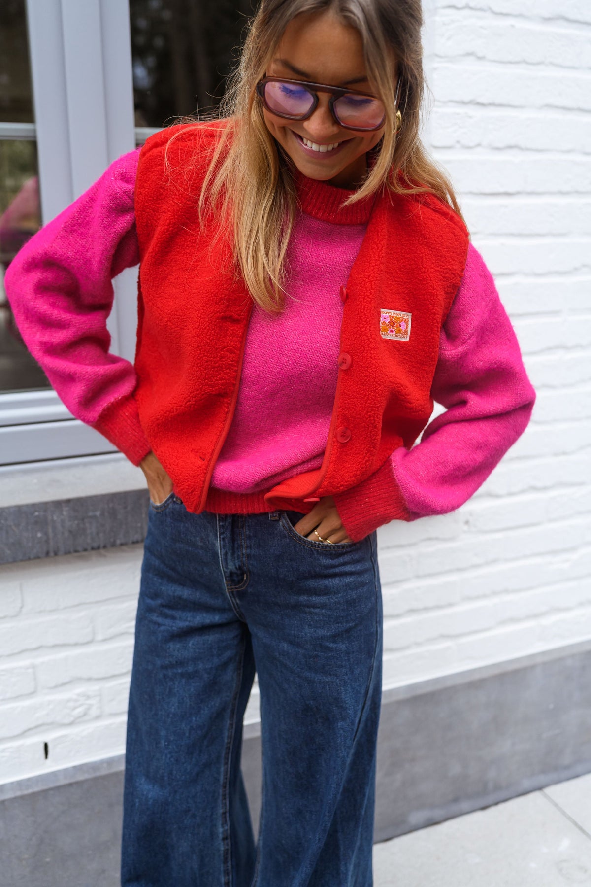 Gilet Lolie - rouge