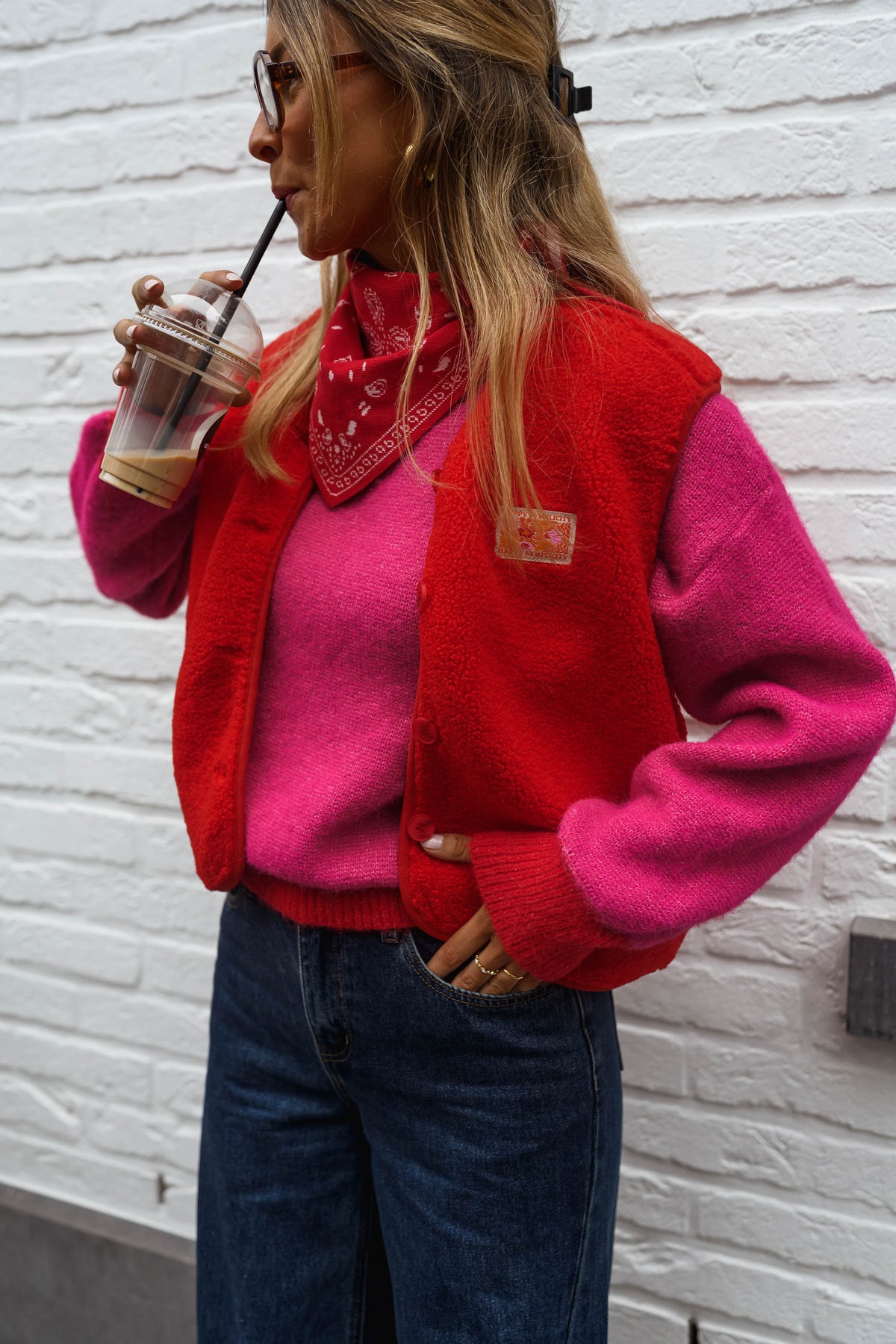 Gilet Lolie - rouge