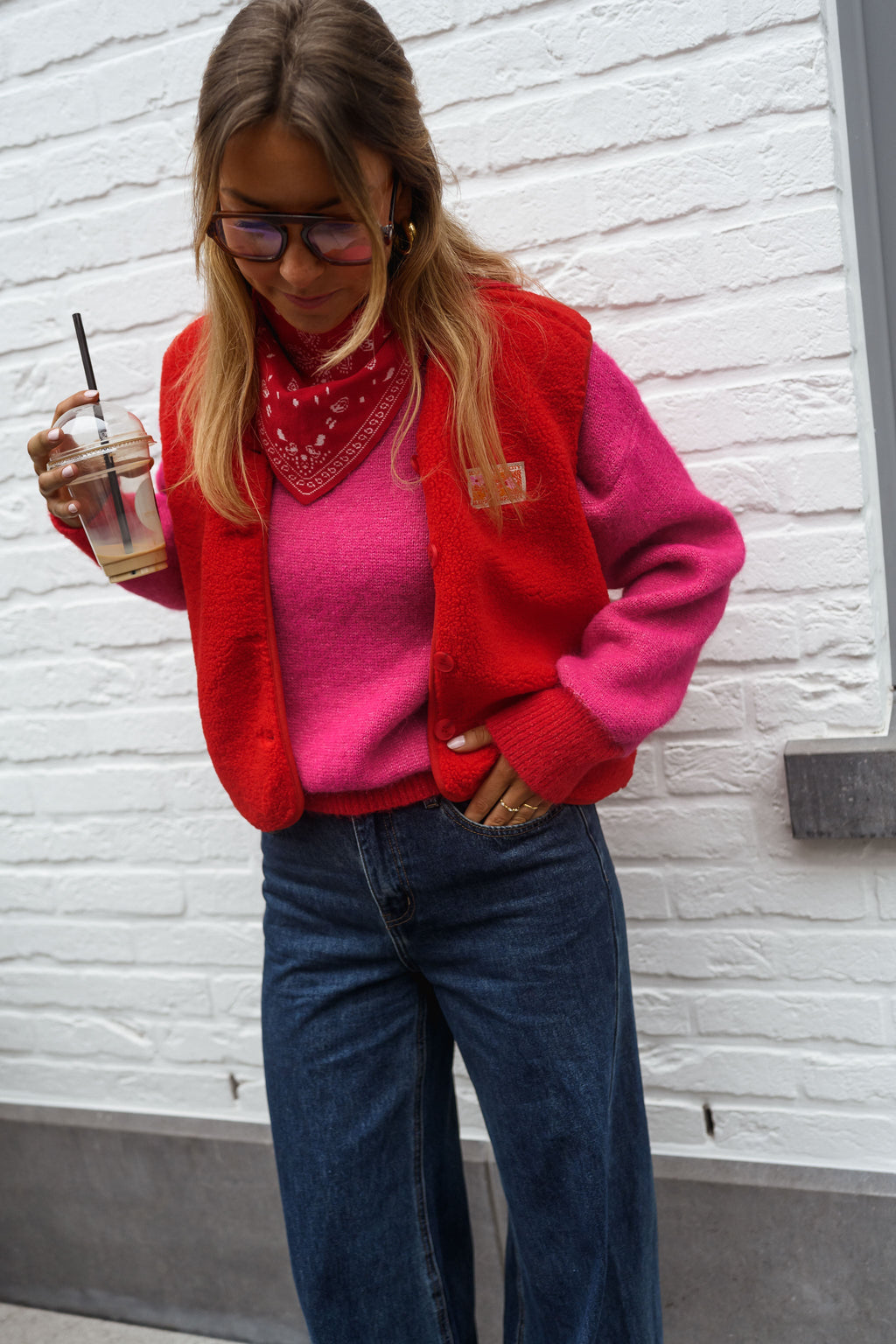 Gilet Lolie - rouge