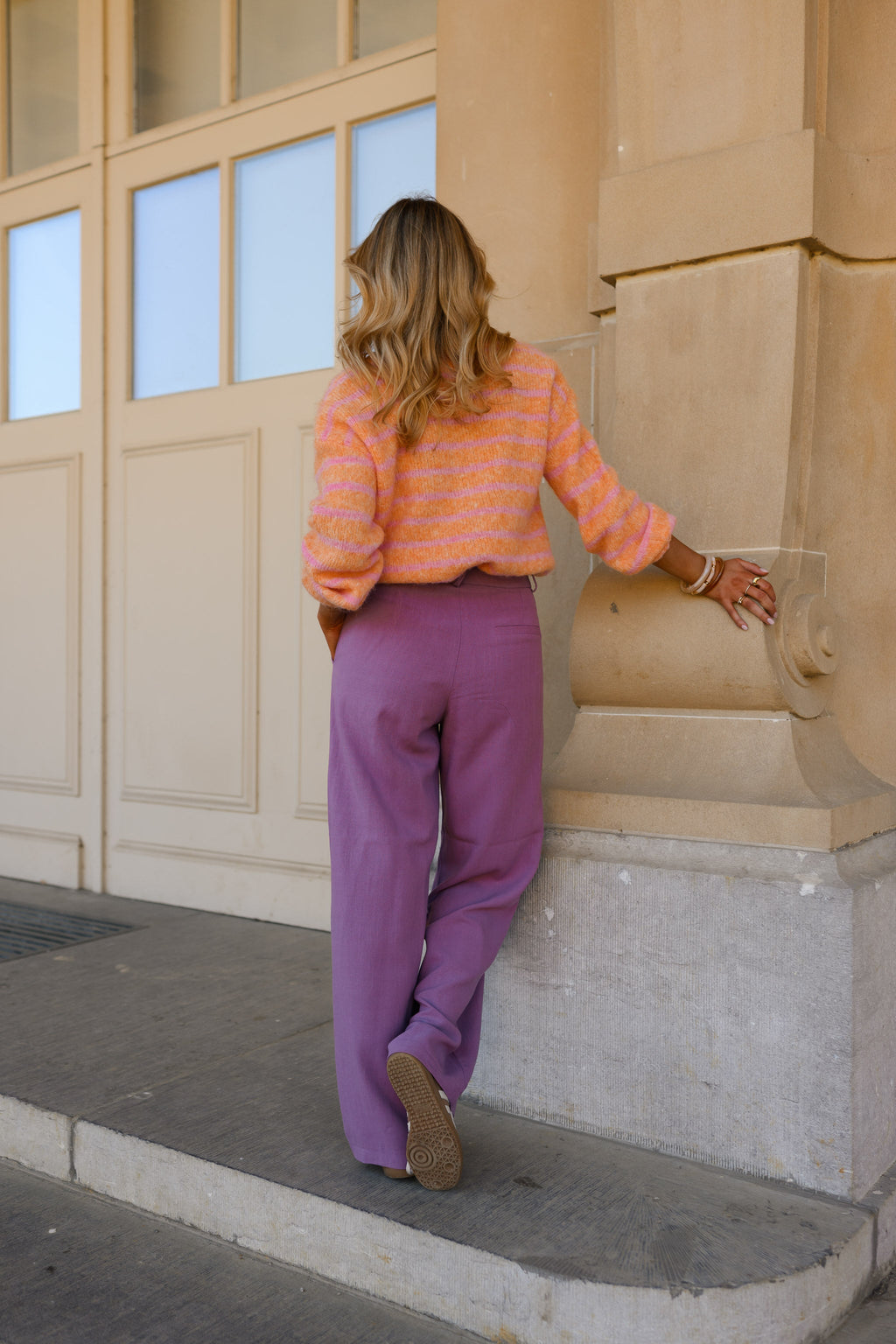 Gilet Sego - orange et rose