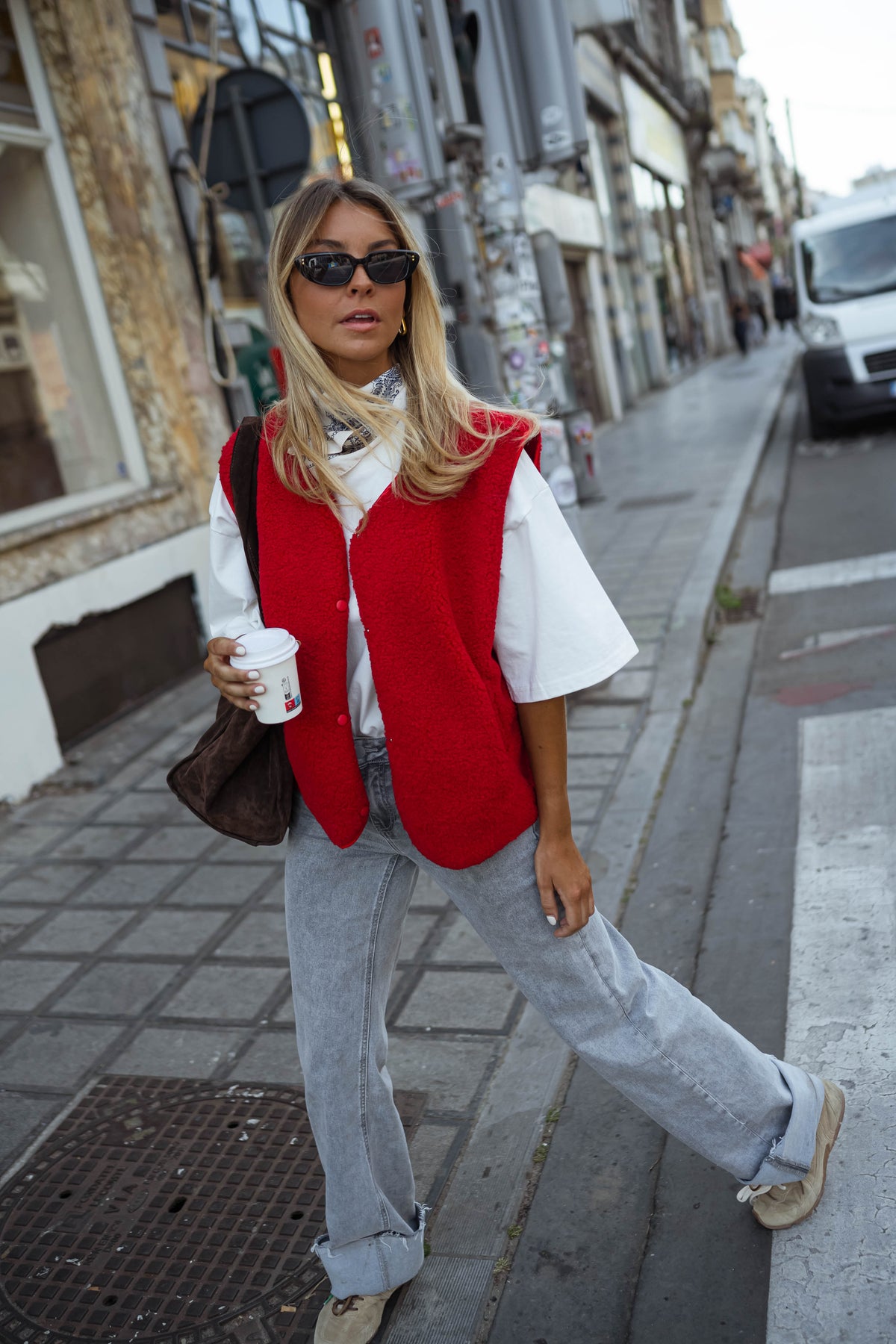 Gilet Kara - rouge