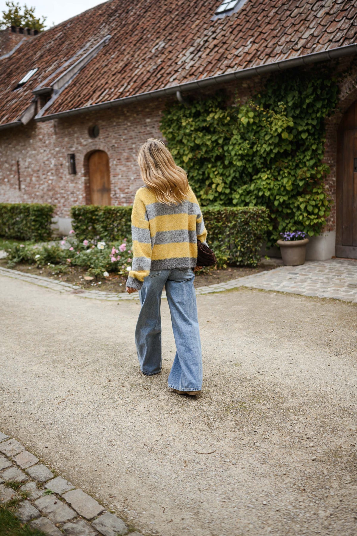 Gilet Mayfair - gris et jaune