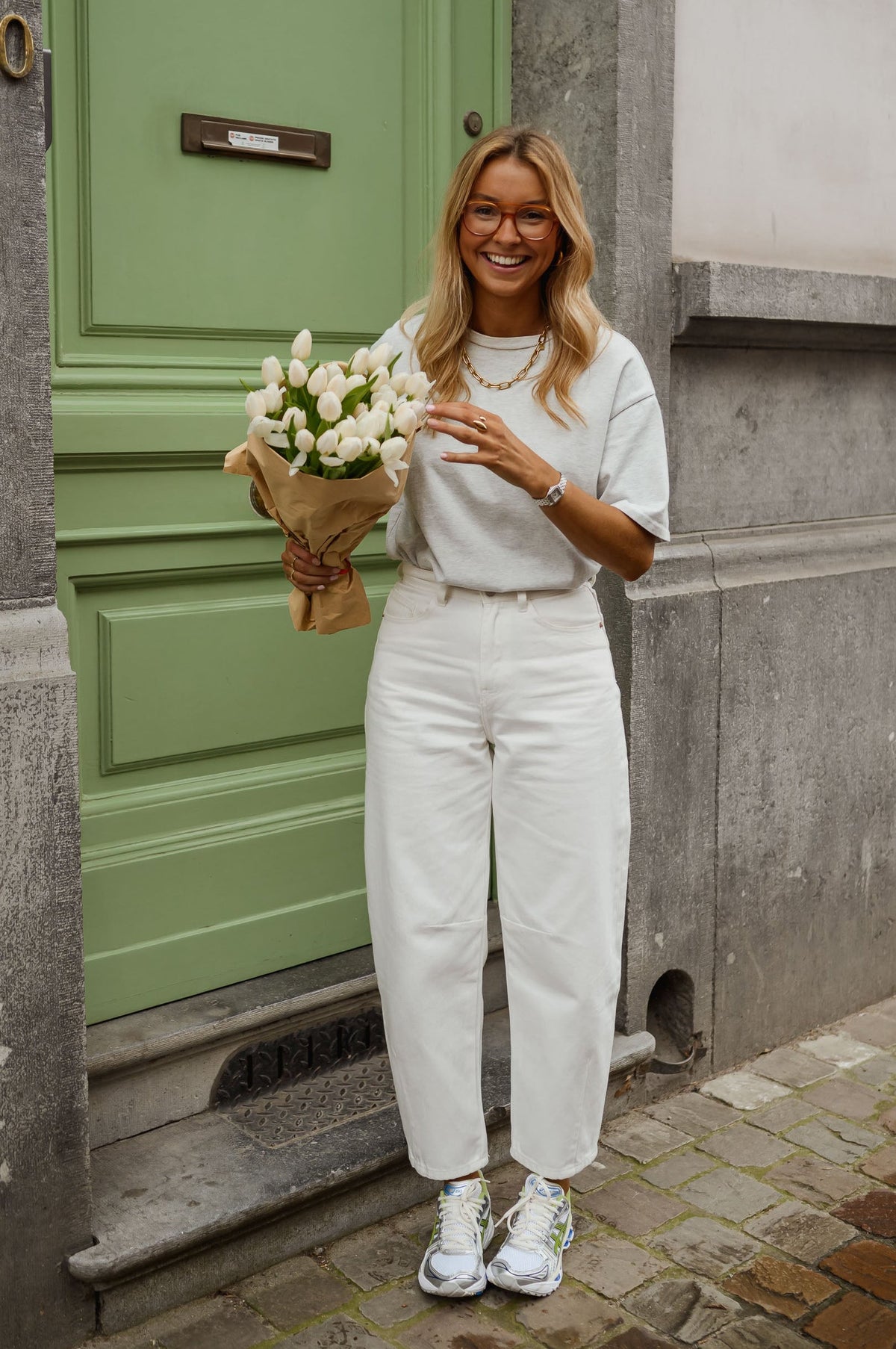 Jeans Brandy - blanc