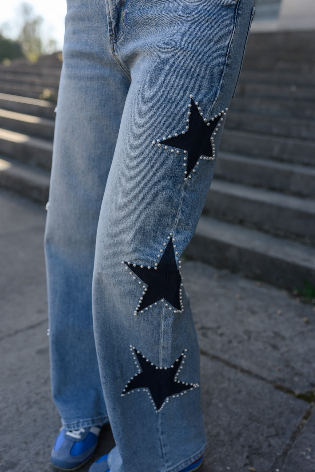 Jeans Stars - bleu