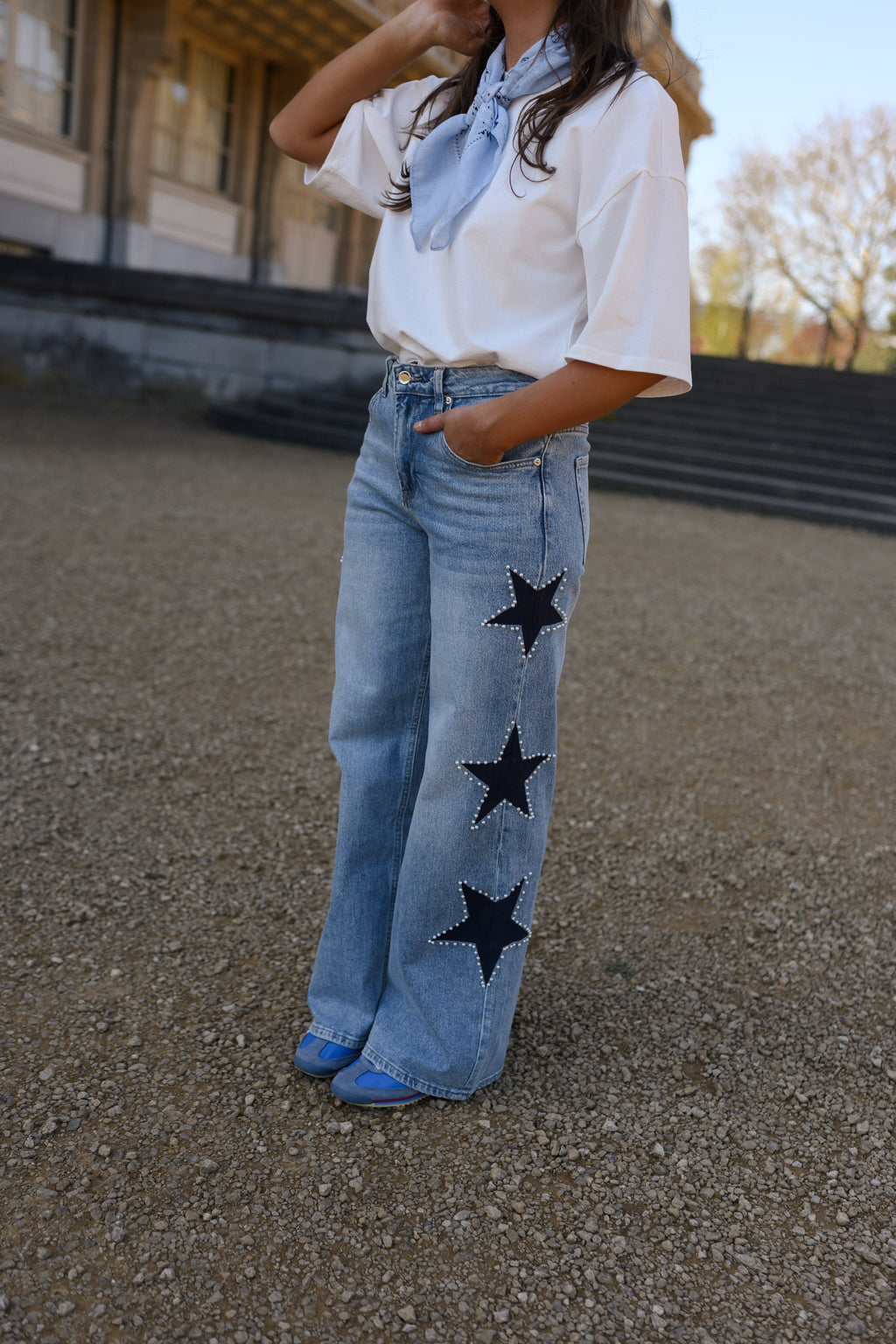 Jeans Stars - bleu