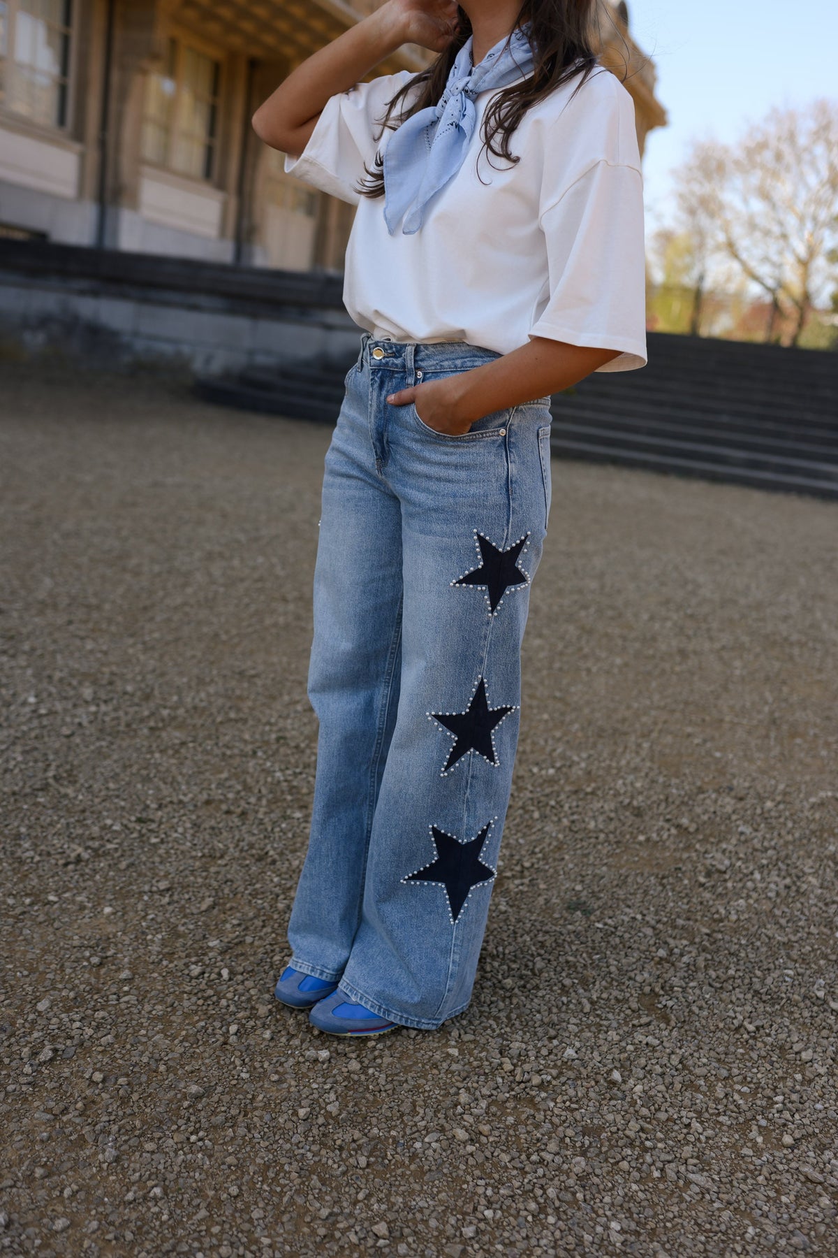 Jeans Stars - bleu