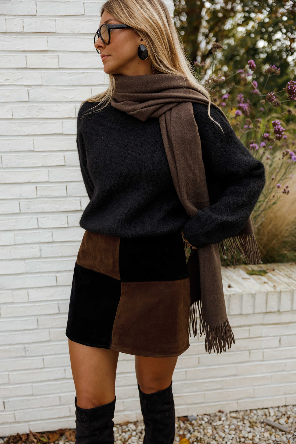 Jupe Asan - noire et brune