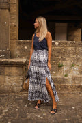 Jupe Gaelle - bleue en tie & dye
