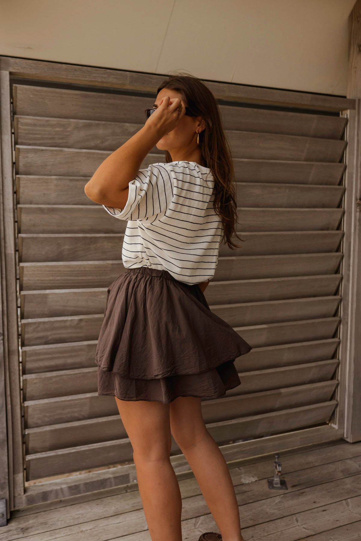 Jupe Nady - chocolat
