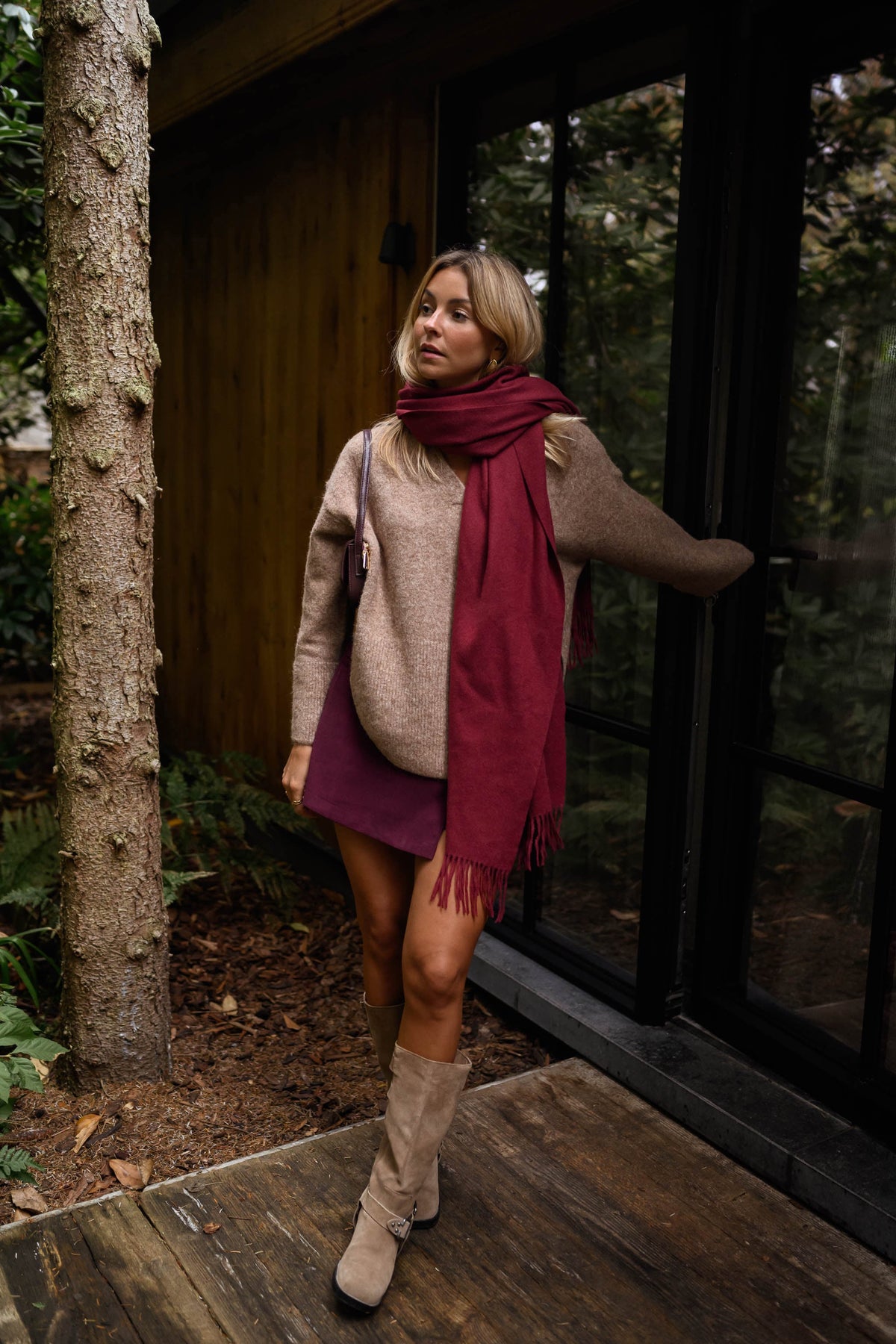 Jupe-short Alonsa - bordeaux