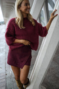 Jupe-short Emma - bordeaux