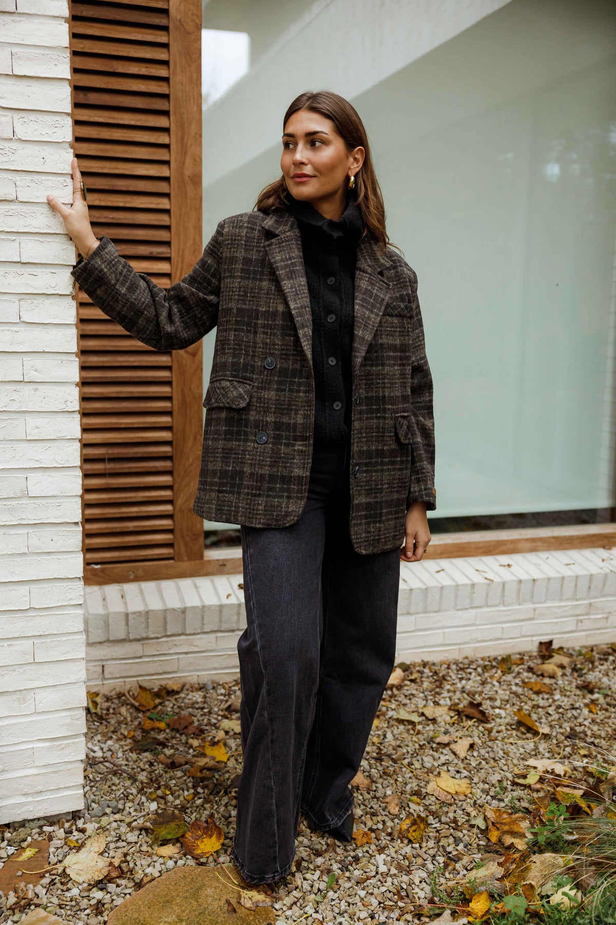Manteau Lyson - gris à carreaux