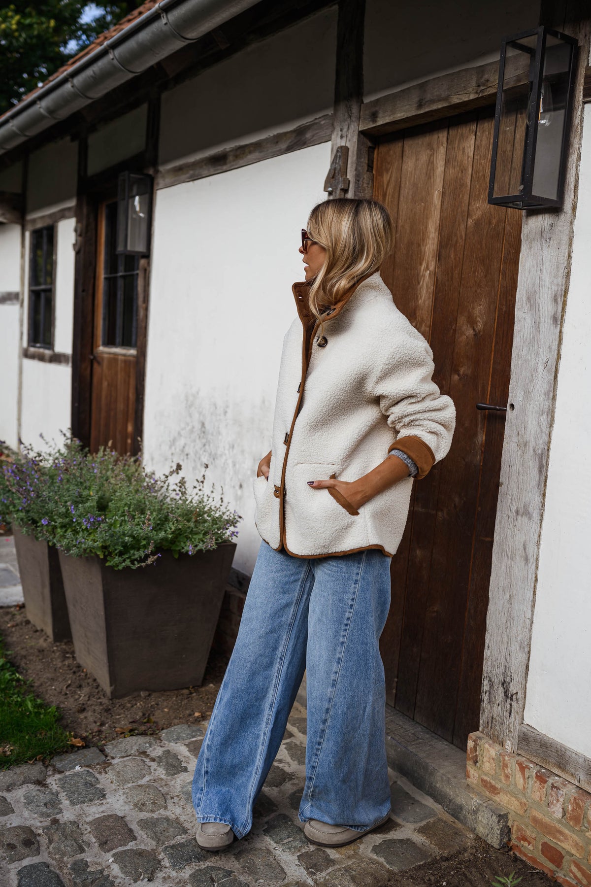 Manteau Ninho - camel en mouton
