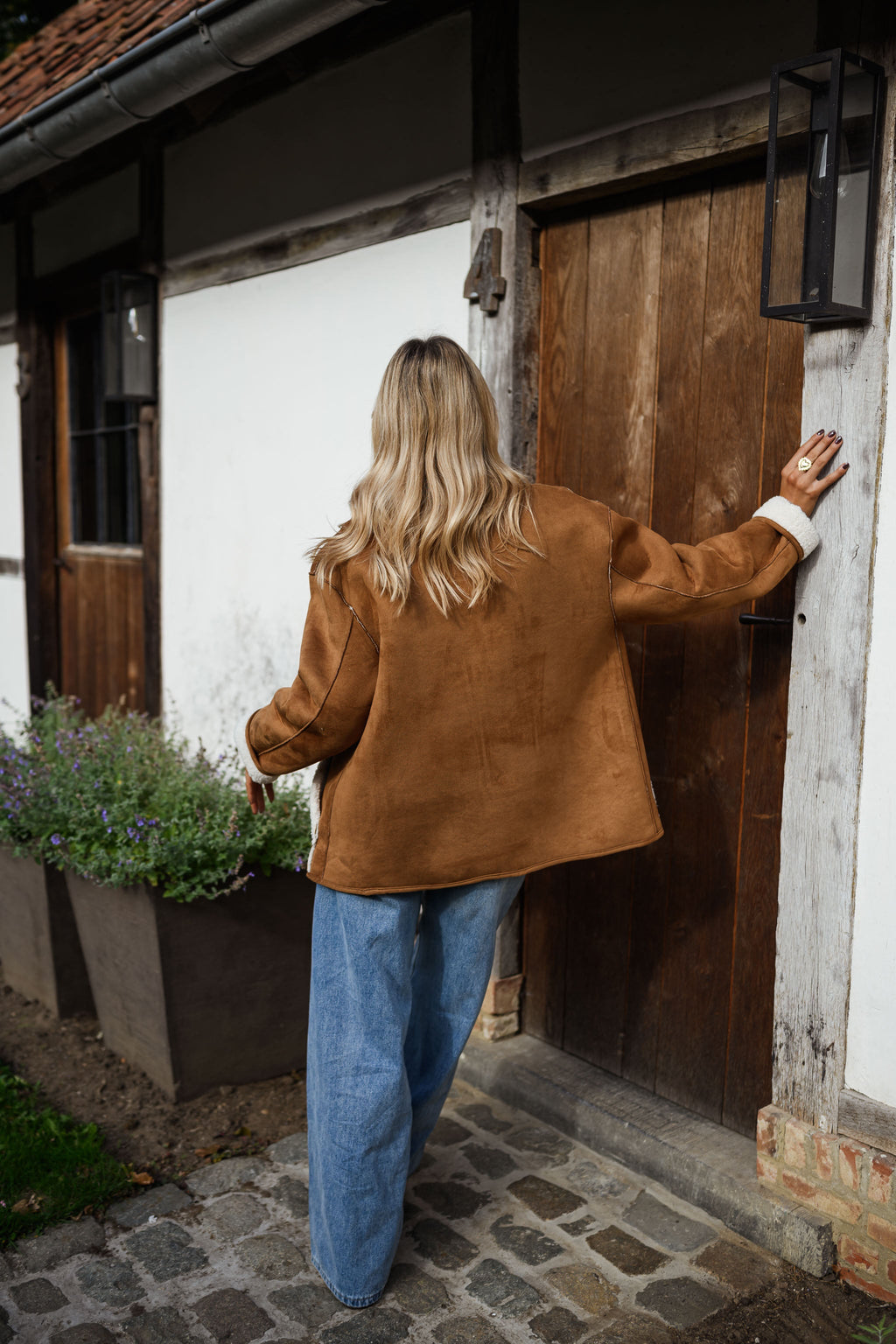 Manteau Ninho - camel en mouton