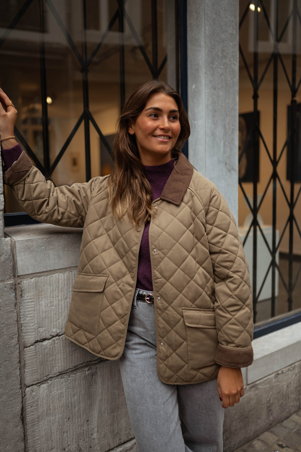 Manteau Paulina - kaki