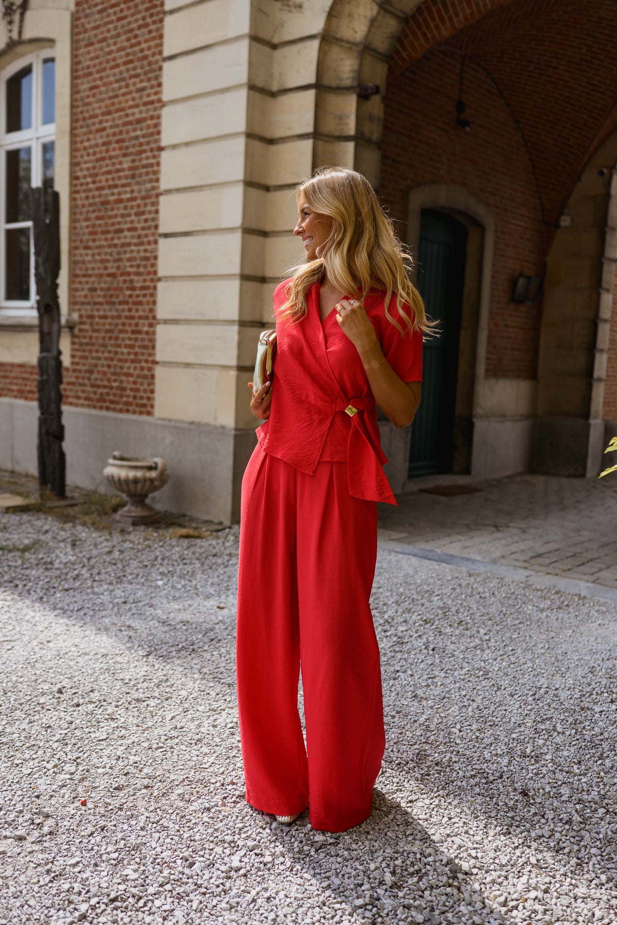 Pantalon Eddy - rouge