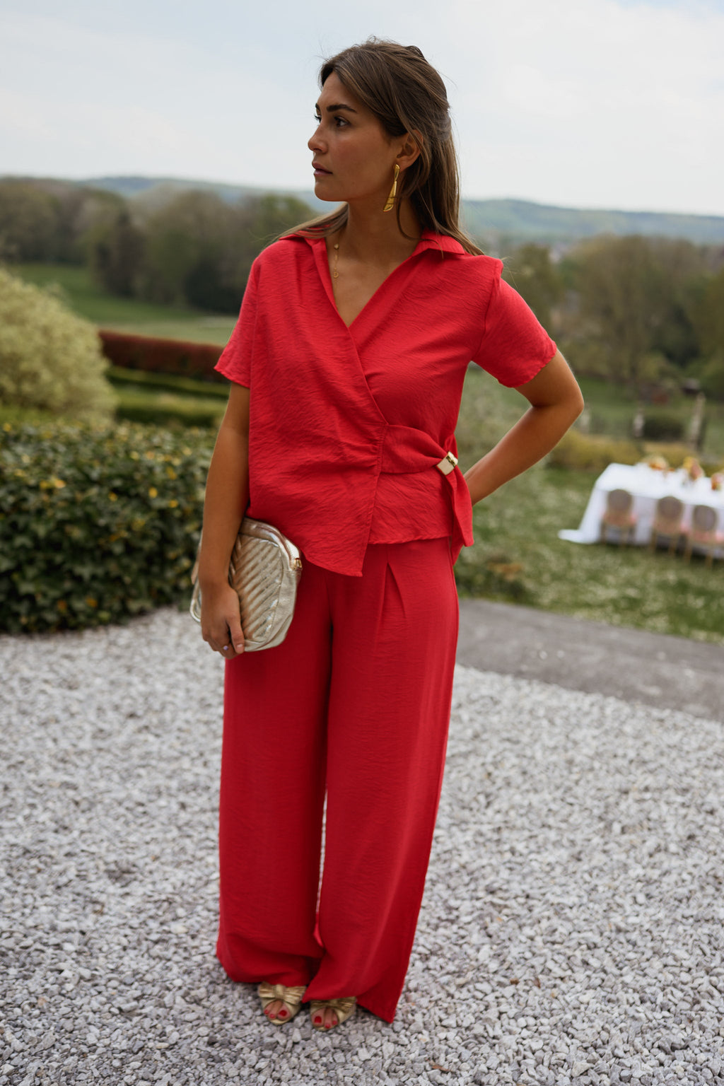 Pantalon Eddy - rouge