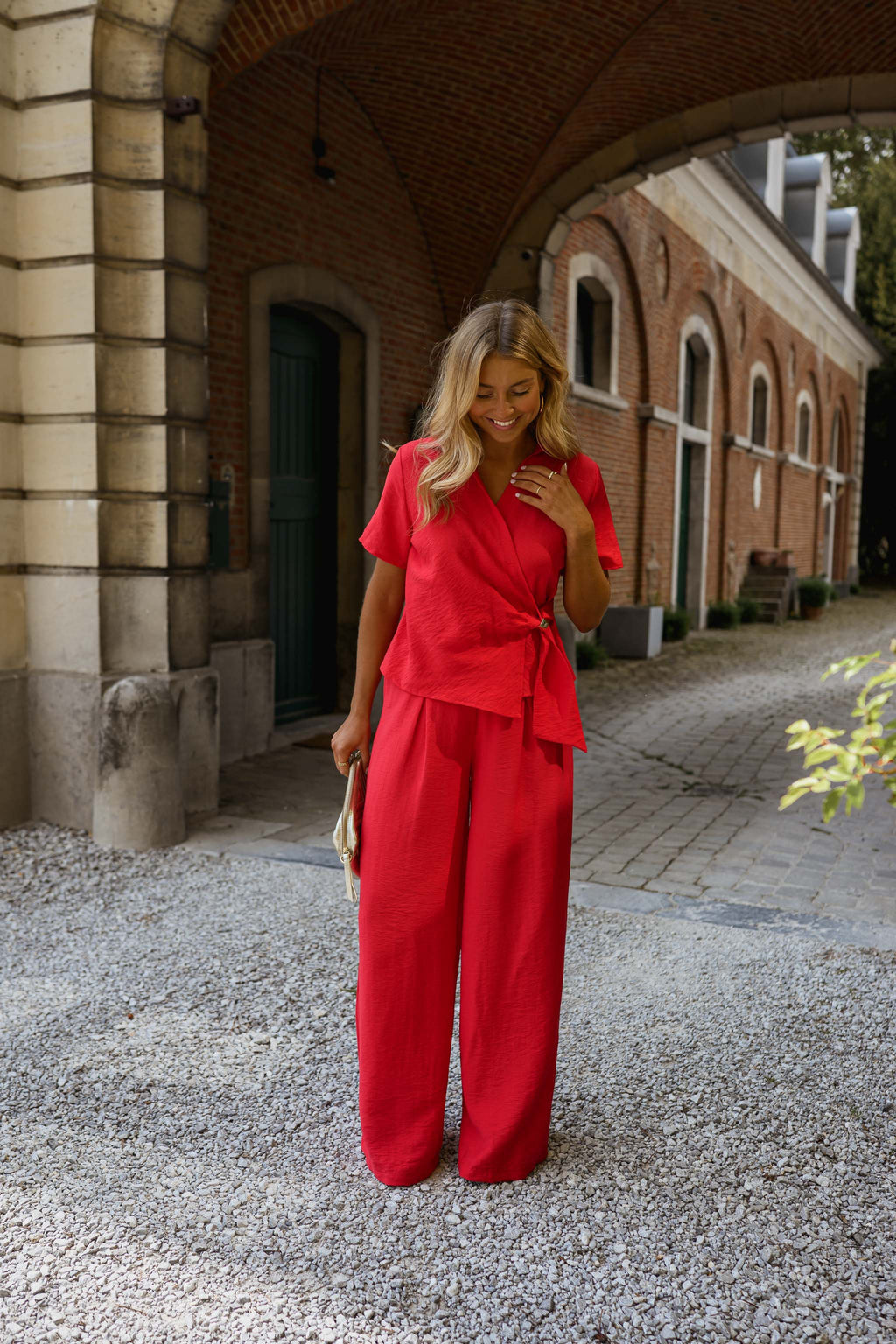 Pantalon Eddy - rouge
